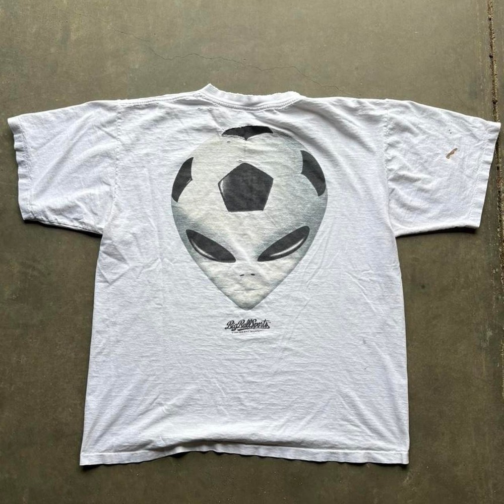 90s Alien Soccer Ball Sports Shirt